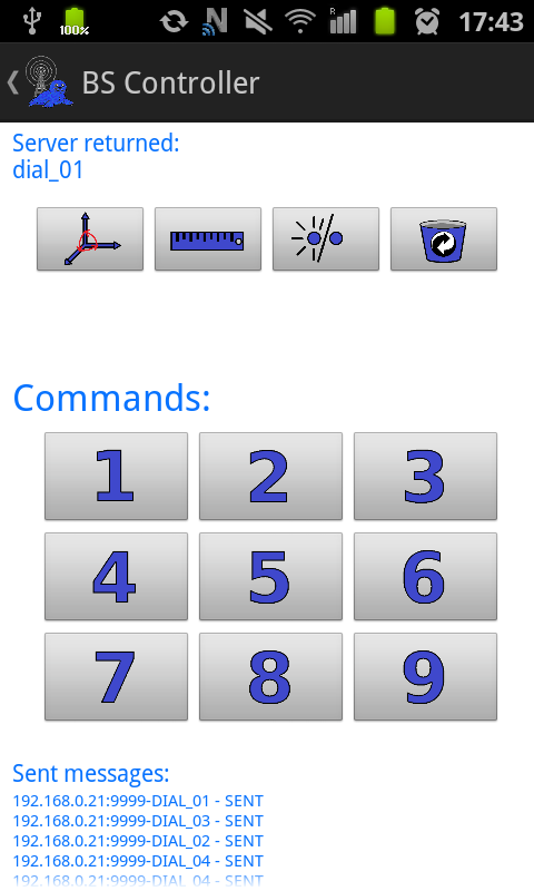 The screen of the Blue Seal Basic Controller. screen_basic_controller