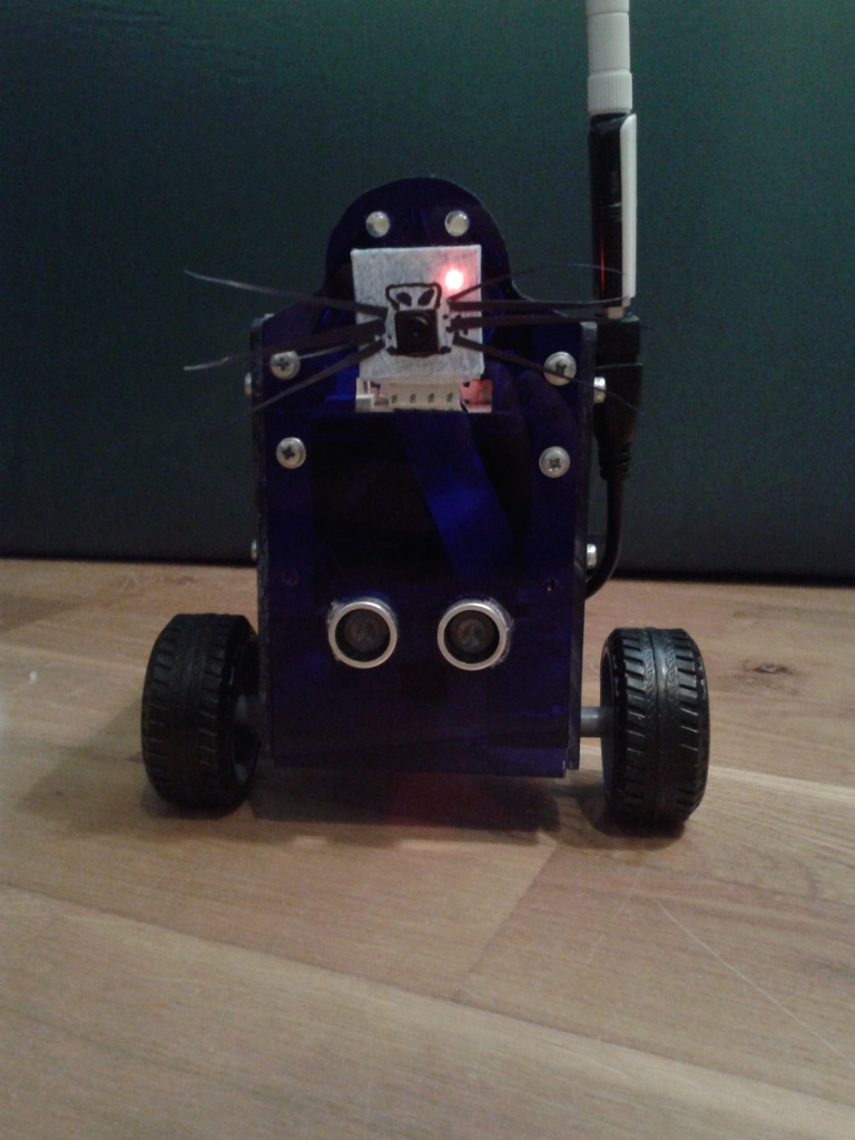 The Blue Seal Robot from the profile with camera turned on. start_screen
