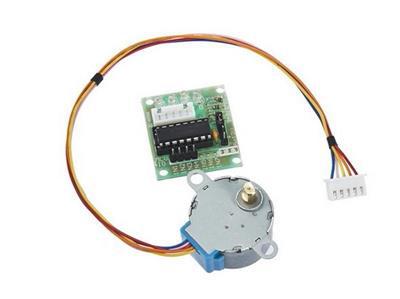 Stepper motor 28BYJ with driver board ULN 2003.